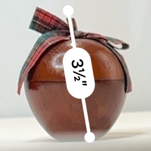 Special Gifts by Crowning Touch Collection Wood Apple Shape Trinket Box - Picture 6 of 6